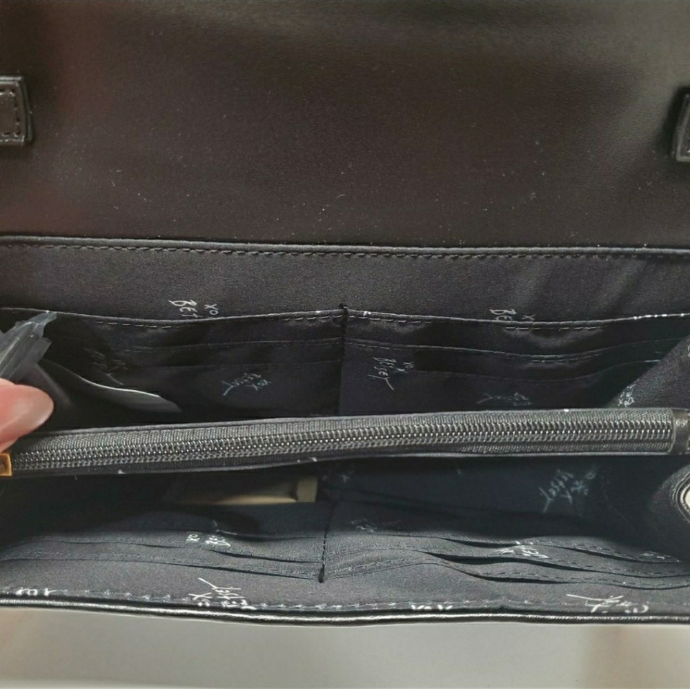 Betsey Johnson Black Crossbody Bag with Gold Accents - Picture 8 of 8